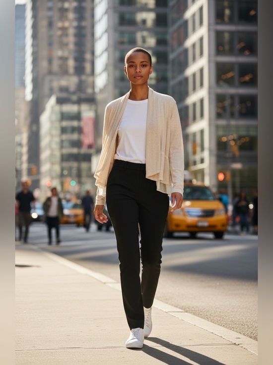Anthropologie Sweaters - Anthropologie Cream Open-Front Lightweight Cardigan